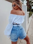 Spodenki damskie jeansowe OLAVOGA HEIDI 162 jasnoniebieskie - maWer Fashion