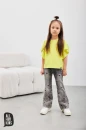 Bluzka dziewczęca z falbanką ALL FOR KIDS limonka - maWer Fashion