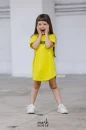 T-shirtowa sukienka MASH MNIE neonowo żółta - maWer Fashion