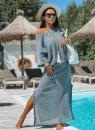 Komplet damski plażowy ZOCCO niebieski - maWer Fashion
