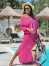 Komplet damski plażowy ZOCCO różowy - maWer Fashion