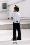 Spodnie dziewczęce dresowe szwedy mashMNIE czarne - maWer Fashion