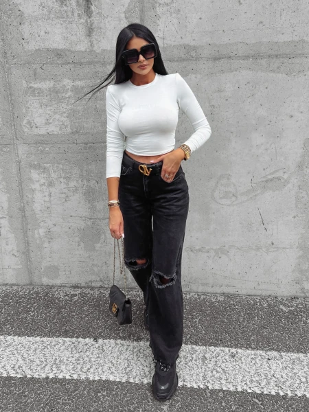 Spodnie damskie OLAVOGA MORGAN 2023 czarny - maWer Fashion