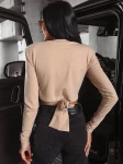 Bluzka damska OLAVOGA JONA 2023 jasny beż - maWer Fashion