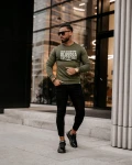 Bluza męska OLAVOGA ESSEN 2023 khaki - maWer Fashion