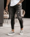 Spodnie męskie OLAVOGA ARRAN 2023 czarne - maWer Fashion