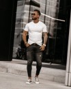 Spodnie męskie OLAVOGA ARRAN 2023 czarne - maWer Fashion