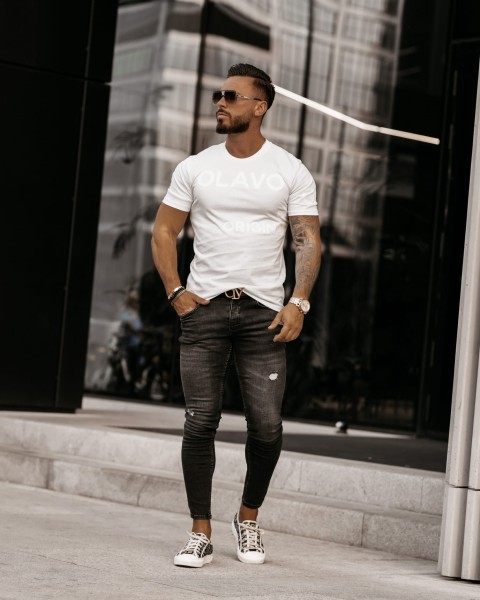 Spodnie męskie OLAVOGA ARRAN 2023 czarne - maWer Fashion