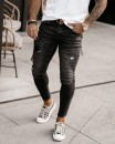 Spodnie męskie OLAVOGA ARRAN 2023 czarne - maWer Fashion