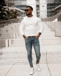 Bluza męska OLAVOGA GOZO 2023 ecru - maWer Fashion