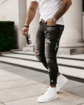 Spodnie męskie OLAVOGA CRIMSON 2023 czarne - maWer - Fashion