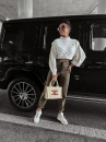 Spodnie damskie OLAVOGA GIOLA 2023 khaki - maWer - Fashion