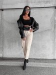 Spodnie damskie OLAVOGA ZELIA 2023 beż - maWer - Fashion