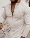 Bluza męska OLAVOGA NORDEN 2023 beż – maWer Fashion