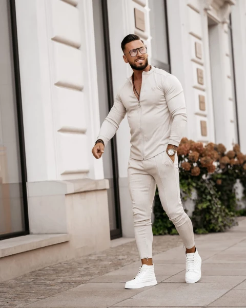 Bluza męska OLAVOGA NORDEN 2023 beż – maWer Fashion