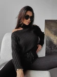 Sweter damski OLAVOGA ASHLEY 2023 czarny - maWer Fashion