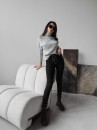Sweter damski OLAVOGA ASHLEY 2023 jasnoszary - maWer Fashion