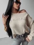 Sweter damski OLAVOGA CAMILA 2023 beż - maWer Fashion
