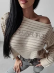 Sweter damski OLAVOGA CAMILA 2023 beż - maWer Fashion