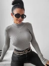 Sweter damski OLAVOGA RIYA 2023 jasnoszary  - maWer Fashion