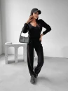 Kombinezon damski OLAVOGA SHERRY 2023 czarny   - maWer Fashion