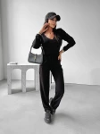Kombinezon damski OLAVOGA SHERRY 2023 czarny   - maWer Fashion