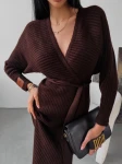Sukienka OLAVOGA ALETTA 2023 brązowa – maWer Fashion