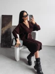 Sukienka OLAVOGA ALETTA 2023 brązowa – maWer Fashion