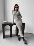 Sukienka OLAVGA OMIKO 2023 szara  – maWer Fashion