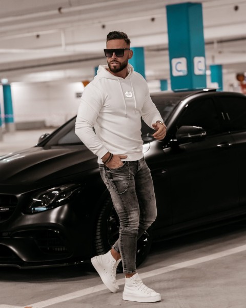 Spodnie męskie OLAVOGA CYAN - maWer Fashion