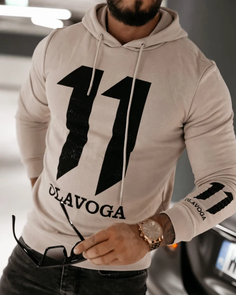 Bluza unisex OLAVOGA NUKUS 2023 beż -  maWer Fashion