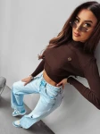 Golf damski OLAVOGA DANNA 2024 brąz – maWer Fashion