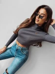 Golf damski OLAVOGA DANNA 2024 ciemnoszary – maWer Fashion