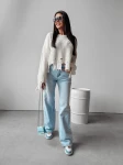 Sweter damski OLAVOGA MILEY 2024 biały – maWer Fashion
