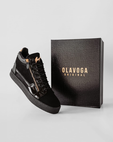 Buty męskie OLAVOGA LUPE 2023 czarne  -  maWer Fashion