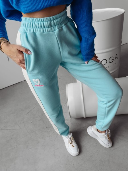 Spodnie damskie OLAVOGA BETIX 2024 błękit - maWer Fashion