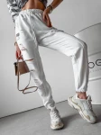 Spodnie damskie OLAVOGA NASTY 2024 ecru  - maWer Fashion