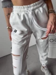 Spodnie damskie OLAVOGA NASTY 2024 ecru  - maWer Fashion