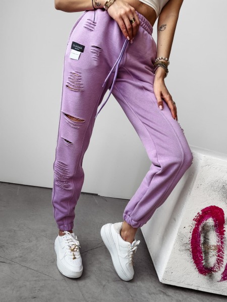 Spodnie damskie OLAVOGA NASTY 2024 lila  - maWer Fashion