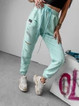 Spodnie damskie OLAVOGA NASTY 2024 miętowy  - maWer Fashion