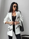 Marynarka damska OLAVOGA OREGA 2024 ecru  -  maWer Fashion