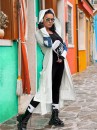 Maxi bluza damska z jeansową aplikacją ZOCCO - maWer Fashion