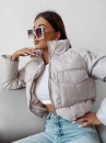 Kurtka damska OLAVOGA ALAYA 2024 jasno szara  -  maWer Fashion