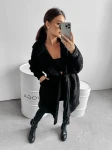 Płaszcz damski OLAVOGA COEL 2024 czarny  -  maWer Fashion