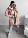Płaszcz damski OLAVOGA COEL 2024 pudrowy róż  -  maWer Fashion