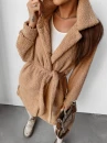 Płaszcz damski OLAVOGA COEL 2024 camel  -  maWer Fashion
