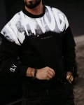 Bluza męska OLAVOGA GRAFFITI 2024 czarna  -  maWer Fashion