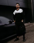 Bluza męska OLAVOGA GRAFFITI 2024 czarna  -  maWer Fashion