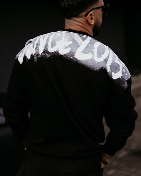 Bluza męska OLAVOGA GRAFFITI 2024 czarna  -  maWer Fashion