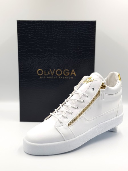 Buty męskie sneakersy OLAVOGA LUPE 2024 białe - maWer Fashion